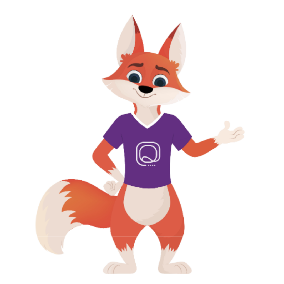 Quizzario mascot welcoming students